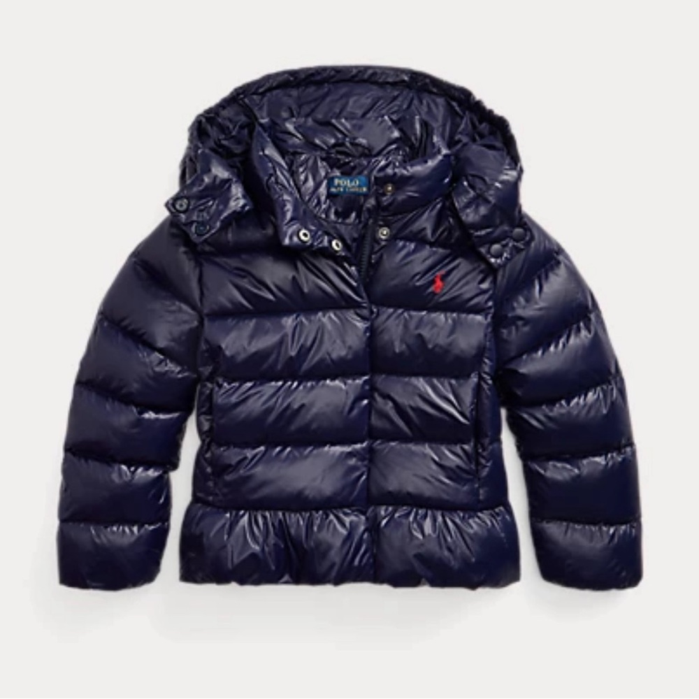 Ralph Lauren Water-Repellent Down Peplum Jacket